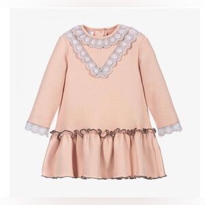 Foque spanish winter Dress sz 36 month / 3t pink fleece